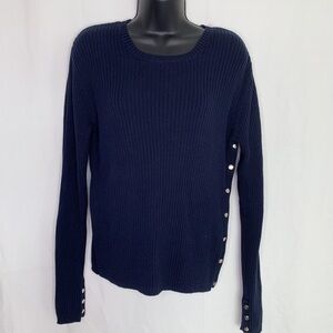 🦩 EVAN PICONE 100% Cotton Ribbed Button Detail Sweater (🦩2 for $25)